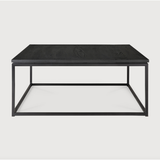 Table Basse Mince en Chêne - Noir