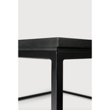 Table Basse Mince en Chêne - Noir
