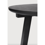 Oak Tripod Side Table - Black | shipping 5/19/2025