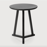 Oak Tripod Side Table - Black | shipping 5/19/2025