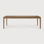 Featuring Teak Bok Dining Table by Ethnicraft at Amethyst Home. The airy shape yet rock solid construction make this Teak Bok Dining Table a timeless and remarkable design to enjoy for years to come. Available in many sizes, this can fit any dining room or kitchen area. 
Material: Teak, 100% Solid Wood
Dimensions 55": 55.5"w x 31.5"d x 30"hWeight: 80 lbsComf.  Amethyst Home provides interior design, new home construction design consulting, vintage area rugs, and lighting in the Houston metro area.