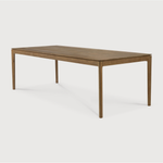 Featuring Teak Bok Dining Table by Ethnicraft at Amethyst Home. The airy shape yet rock solid construction make this Teak Bok Dining Table a timeless and remarkable design to enjoy for years to come. Available in many sizes, this can fit any dining room or kitchen area. 
Material: Teak, 100% Solid Wood
Dimensions 55": 55.5"w x 31.5"d x 30"hWeight: 80 lbsC.  Amethyst Home provides interior design, new home construction design consulting, vintage area rugs, and lighting in the Des Moines metro area.