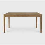 Featuring Teak Bok Dining Table by Ethnicraft at Amethyst Home. The airy shape yet rock solid construction make this Teak Bok Dining Table a timeless and remarkable design to enjoy for years to come. Available in many sizes, this can fit any dining room or kitchen area. 
Material: Teak, 100% Solid Wood
Dimensions 55": 55.5"w x 31.5"d x 30"hWeight: 80 lbsCom.  Amethyst Home provides interior design, new home construction design consulting, vintage area rugs, and lighting in the Portland metro area.