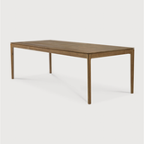 Featuring Teak Bok Dining Table by Ethnicraft at Amethyst Home. The airy shape yet rock solid construction make this Teak Bok Dining Table a timeless and remarkable design to enjoy for years to come. Available in many sizes, this can fit any dining room or kitchen area. 
Material: Teak, 100% Solid Wood
Dimensions 55": 55.5"w x 31.5"d x 30"hWeight: 80 lbsCom.  Amethyst Home provides interior design, new home construction design consulting, vintage area rugs, and lighting in the Portland metro area.