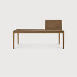 This Oak Bok Extendable Dining Table is perfect for families who want extra space when their kids, extended family, or guests come to celebrate! Its airy shape yet rock solid construction make this piece a timeless and remarkable design to enjoy for years to come.  Material: Oak, 100% Solid Wood Finish: Oiled