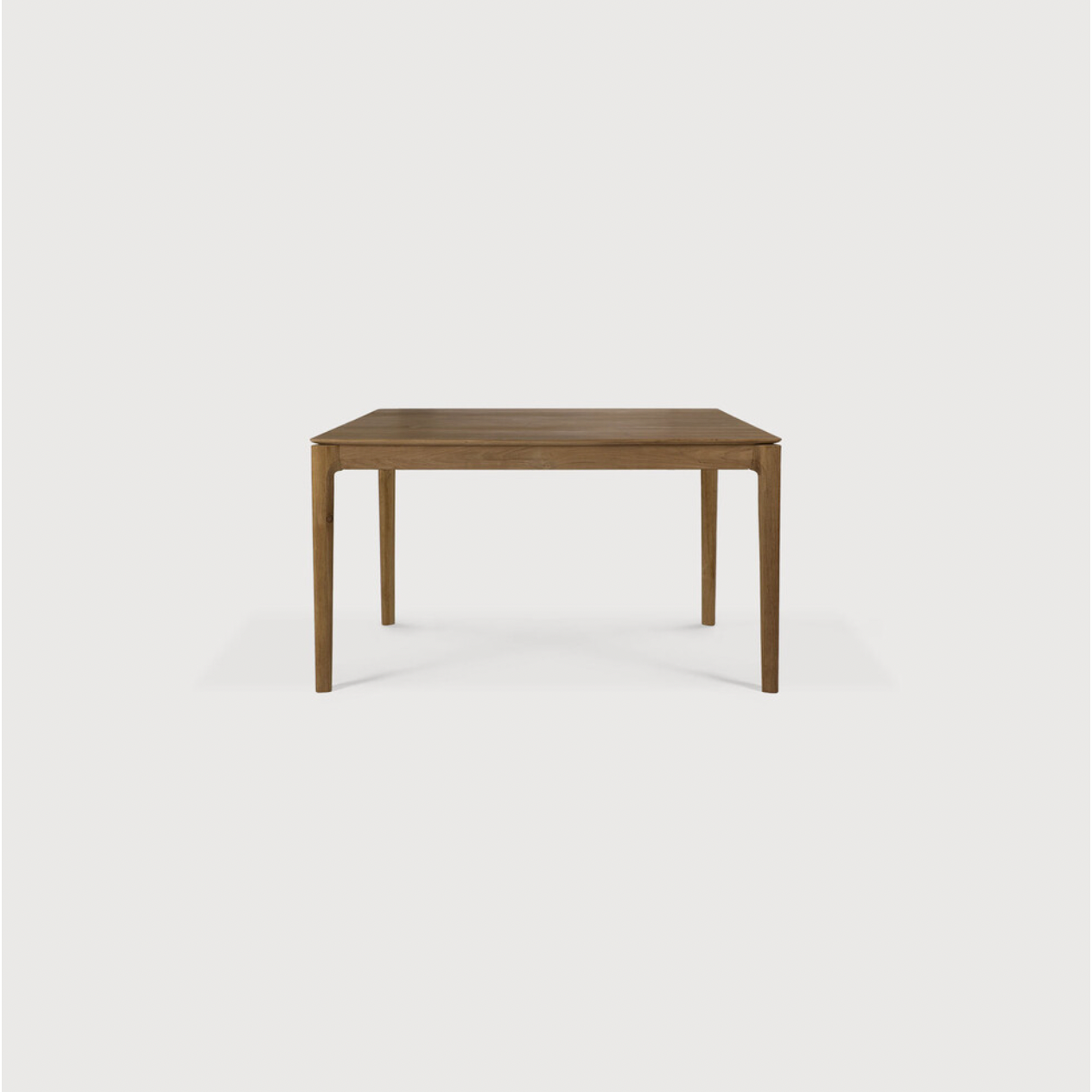 This Oak Bok Extendable Dining Table is perfect for families who want extra space when their kids, extended family, or guests come to celebrate! Its airy shape yet rock solid construction make this piece a timeless and remarkable design to enjoy for years to come.  Material: Oak, 100% Solid Wood Finish: Oiled