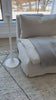 A casual, slipcovered chunky linen sectional by Cisco Brothers, the Laguna 2pc Sectional is the ultimate in casual luxury.  A down-filled seat cushion is supported by springs in a gentle, resting position.  Pair with a one-of-a-kind statement rug for a signature look. Shown in Otis White 100% linen.  Overall dimensions: 113"w x 31"h x 113"d Seat Space: 96"w x 96"d x 16"h