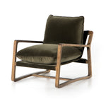 Featuring Ace Olive Green Chair by Four Hands at Amethyst Home. This Ace Chair in Olive Green has a comfortable, cushy seat for the perfect place to curl up with a good book. A hand-shaped oak frame supports deep, low-style seating covered in soft, olive-colored cotton - sure to elevate the look of any living room or office. 
Overall Dimensions: 30"W x 37"L x 3. Amethyst Home provides interior design, new home construction design consulting, vintage area rugs, and lighting in the Miami metro area.