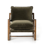 Featuring Ace Olive Green Chair by Four Hands at Amethyst Home. This Ace Chair in Olive Green has a comfortable, cushy seat for the perfect place to curl up with a good book. A hand-shaped oak frame supports deep, low-style seating covered in soft, olive-colored cotton - sure to elevate the look of any living room or office. 
Overall Dimensions: 30"W x 37". Amethyst Home provides interior design, new home construction design consulting, vintage area rugs, and lighting in the Scottsdale metro area.
