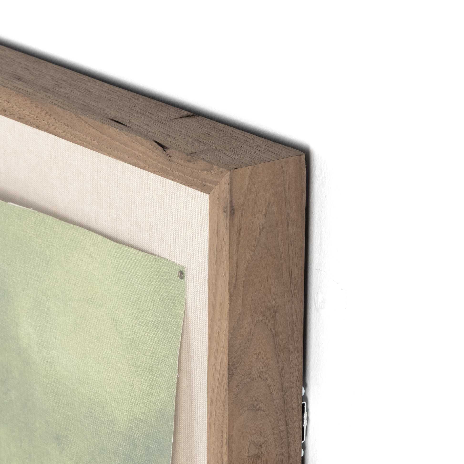 Inspired by the Texas Hill Country, Austin-based artist and registered nurse Aileen Fitzgerald paints atmospheric landscapes reminiscent of early Impressionism with a heavy emphasis on light. This After the Rain Art features a loose canvas pinned within a rustic walnut frame for a museum-quality look.   This item is made to order in Austin, Texas and will be ready to ship within one week.   Overall Dimensions: 40.00"w x 2.50"d x 30.00"h