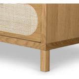 Featuring Allegra 8 Drawer Dresser - Natural Cane by Four Hands at Amethyst Home. This Allegra 8 Drawer Dresser - Natural Cane is made of a gorgeous, honey-finished oak. With eight spacious drawers and wood-backed cane paneling, the soft, neutral look brings to life to any bedroom. 
Overall Dimensions: 61"W x 18"L x 33"H
Colors: Honey Oak Veneer, Light Nat.  Amethyst Home provides interior design, new home construction design consulting, vintage area rugs, and lighting in the Nashville metro area.
