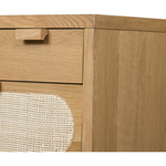 Featuring Allegra 8 Drawer Dresser - Natural Cane by Four Hands at Amethyst Home. This Allegra 8 Drawer Dresser - Natural Cane is made of a gorgeous, honey-finished oak. With eight spacious drawers and wood-backed cane paneling, the soft, neutral look brings to life to any bedroom. 
Overall Dimensions: 61"W x 18"L x 33"H
Colors: Honey Oak Veneer, Light Natura.  Amethyst Home provides interior design, new home construction design consulting, vintage area rugs, and lighting in the Dallas metro area.