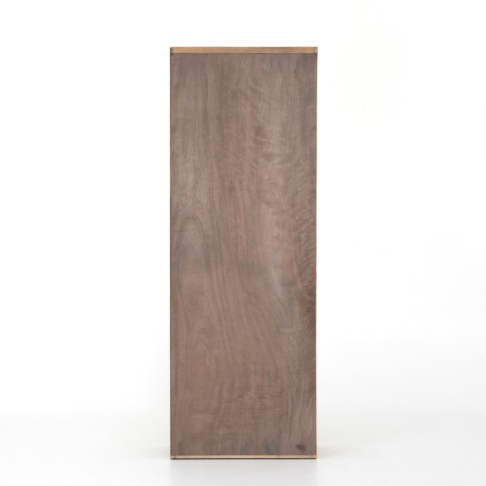 Five roomy shelves are ready to store favorite books and treasures, with smoked solid pine suited for any space. Removable ledges slant at an angle on each shelf, for even-better display of art and coffee table-size books, plus an optional slide ladder (for decorative use only) to complete the look.  Overall Dimensions: 35.50"w x 17.50"d x 98"h Colors: Smoked Pine, Black Iron Materials: Solid Pine, Iron
