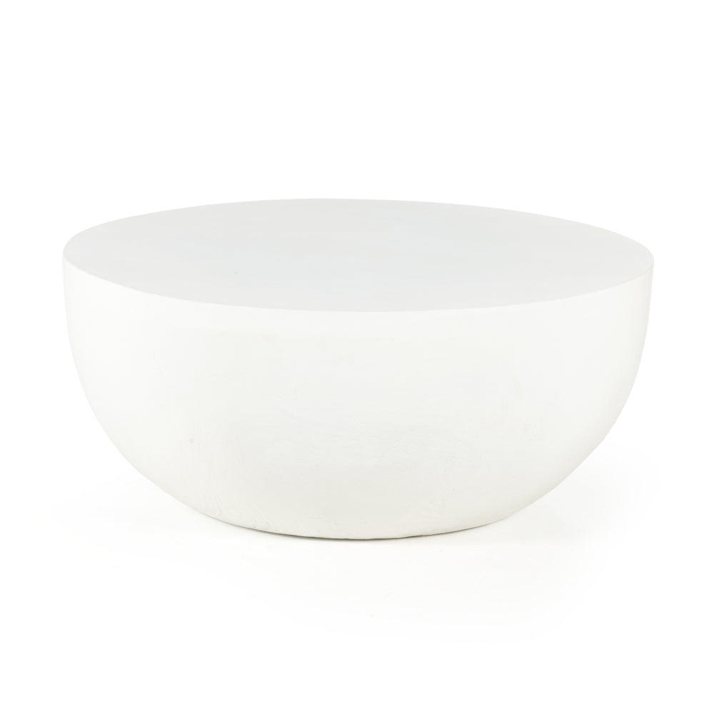 Table basse d'extérieur Basil - Blanc mat | prêt pour l'expédition!