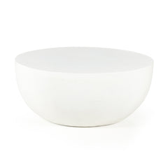 Table basse d'extérieur Basil - Blanc mat | prêt pour l'expédition!