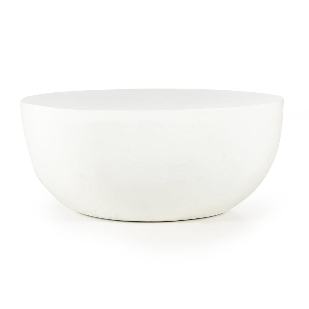 Table basse d'extérieur Basil - Blanc mat | prêt pour l'expédition!