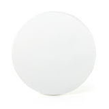 Our favorite Basil Coffee Table now comes in a gorgeous matte white finish. This brings a sleek, simple look to indoor or outdoor spaces.   Cover or store indoors during inclement weather and when not in use.  Overall Dimensions: 36.00"w x 36.00"d x 15.00"h