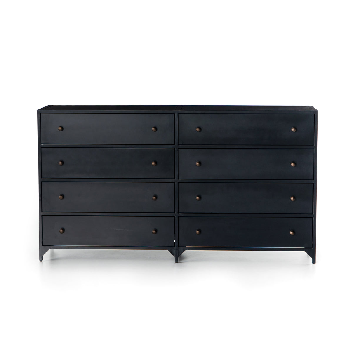 Commode en métal noir à 8 tiroirs Belmont | prêt pour l'expédition!