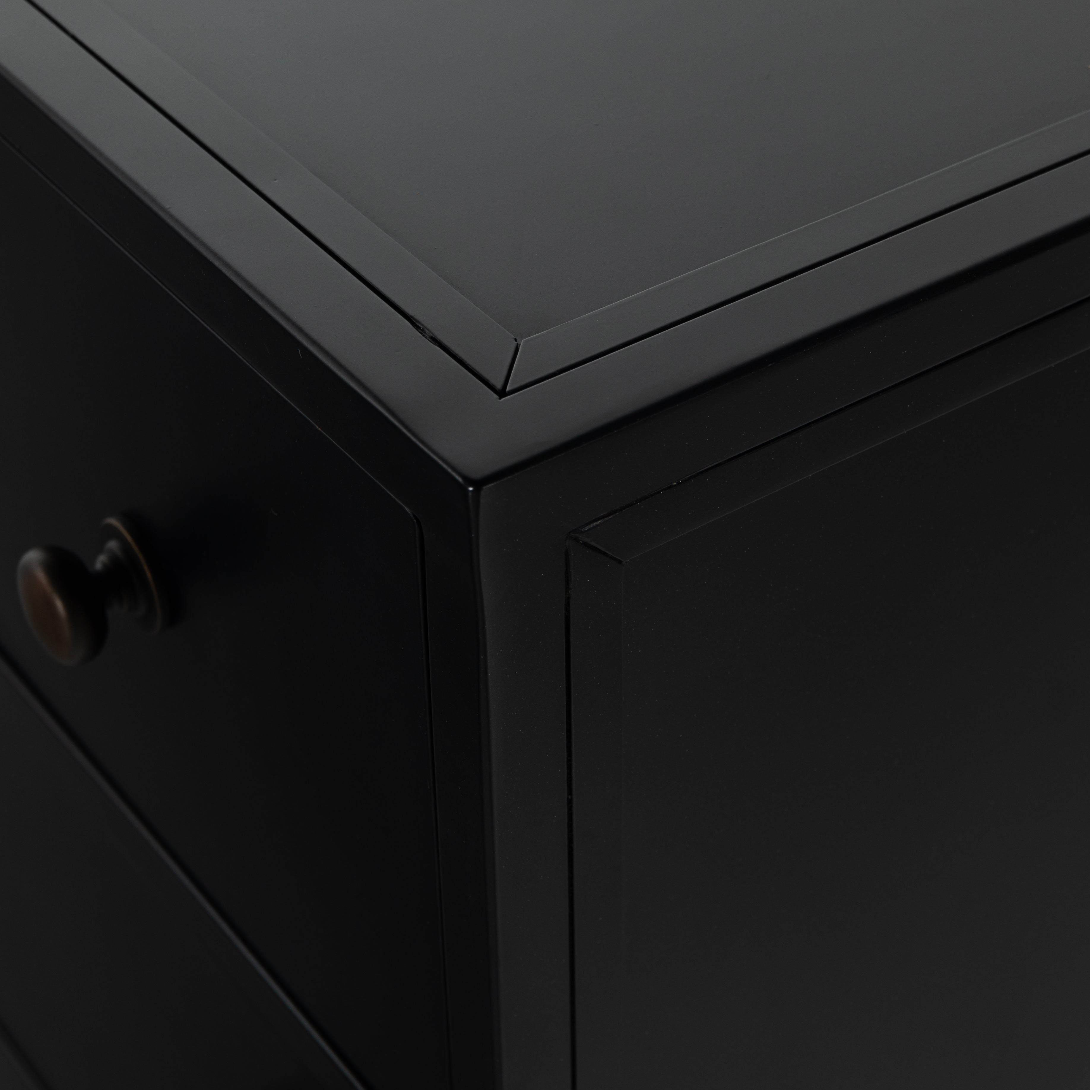 Featuring Belmont Black 8 Drawer Metal Dresser by Four Hands at Amethyst Home. The brass knobs on this Belmont Black 8 Drawer Metal Dress give it a classy, antique look while also being the perfect vessel to store your clothes
Overall Dimensions: 70"W x 18.50"L x 38.50"HColors: BlackMaterials: IronWeight: 321.87 lbVolume: 43.3 cu ft.  Amethyst Home provides interior design, new home construction design consulting, vintage area rugs, and lighting in the Calabasas metro area.