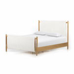 Featuring Bowen Bed by Four Hands at Amethyst Home. Bring a cozy hygge vibe to the bedroom with this textured Bowen Bed. Framed by light-finished solid oak, a sling-style bed features faux shearling head and foot boards -- sure to elevate any bedroom. 
Queen Overall Dimensions: 64.25"W x 87.25"L x 48"HKing Overall Dimensions: 80.25"W x 88.50"L x 48"H
Color.  Amethyst Home provides interior design, new home construction design consulting, vintage area rugs, and lighting in the Charlotte metro area.