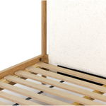 Featuring Bowen Bed by Four Hands at Amethyst Home. Bring a cozy hygge vibe to the bedroom with this textured Bowen Bed. Framed by light-finished solid oak, a sling-style bed features faux shearling head and foot boards -- sure to elevate any bedroom. 
Queen Overall Dimensions: 64.25"W x 87.25"L x 48"HKing Overall Dimensions: 80.25"W x 88.50"L x 48"H
Colors:.  Amethyst Home provides interior design, new home construction design consulting, vintage area rugs, and lighting in the Seattle metro area.
