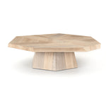 Featuring Brooklyn Coffee Table - Ashen Walnut by Four Hands at Amethyst Home. We love the asymmetric sides that form a casual octagon in this Brooklyn Coffee Table - Ashen Walnut. A shape-centric statement piece to add to your living room or lounge area.  Each style slightly unique, thanks to materials' natural quality.
Overall Dimensions: 53.25"W x 50.75"L .  Amethyst Home provides interior design, new home construction design consulting, vintage area rugs, and lighting in the Austin metro area.