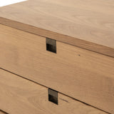 Featuring Carlisle Nightstand by Four Hands at Amethyst Home. The Carlisle Nightstands adds a natural, danish feel to any space. A simple minimalist look without sacrificing storage for all your bedside needs. We love the clean lines of this piece with the modern legs. 
Overall Dimensions: 24"W x 18"L x 23"HColors: Satin Brass, Natural OakMaterials: Iron,.  Amethyst Home provides interior design, new home construction design consulting, vintage area rugs, and lighting in the Des Moines metro area.
