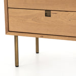 Featuring Carlisle Nightstand by Four Hands at Amethyst Home. The Carlisle Nightstands adds a natural, danish feel to any space. A simple minimalist look without sacrificing storage for all your bedside needs. We love the clean lines of this piece with the modern legs. 
Overall Dimensions: 24"W x 18"L x 23"HColors: Satin Brass, Natural OakMaterials: Ir.  Amethyst Home provides interior design, new home construction design consulting, vintage area rugs, and lighting in the Winter Garden metro area.