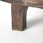 This Cruz Coffee Table - Antique Rust has a textured look finished in gorgeous antique rust. Safe for outdoor spaces — cover or store indoors during inclement weather and when not in use.  Overall Dimensions: 38.00"w x 38.00"d x 15.25"h