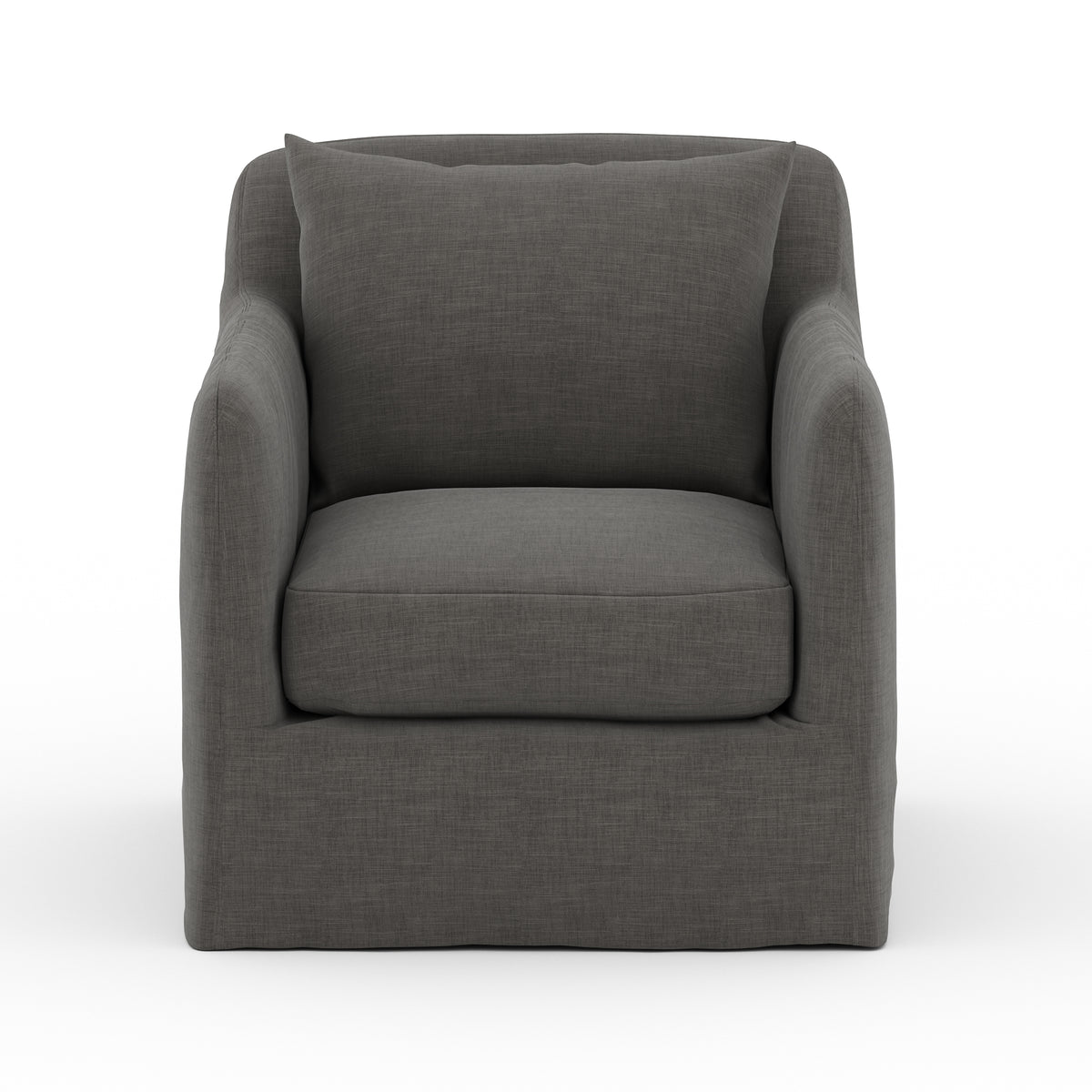Dade Outdoor Swivel Chair - Charcoal | shipping 10/17/2025