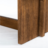 We love the rustic look of this Erie Coffee Table. Dark-smoked oak forms clean, structured lines, crafting the finest of coffee tables.   Overall Dimensions: 51.00"w x 27.50"d x 17.50"h