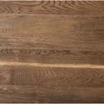 We love the rustic look of this Erie Coffee Table. Dark-smoked oak forms clean, structured lines, crafting the finest of coffee tables.   Overall Dimensions: 51.00"w x 27.50"d x 17.50"h