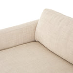 Classic goes contemporary with this Everly Sofa - Irving Taupe. A cocoa-finished parawood base supports low, deep seating of performance-grade upholstery in an invitingly neutral taupe, with track arms for a clean touch for any living room or lounge area.   Overall Dimensions: 84.00"w x 43.00"d x 32.00"h