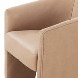 Featuring Fae Chair - Pallermo Nude by Four Hands at Amethyst Home. This Fae Chair - Pallermo Nude is well-tailored and stylistically unique. The top grain leather lends a high-fashion feel to a cleverly constructed three-legged design.
Overall Dimensions: 30.25"W x 29.50"L x 29.50"HColors: Palermo NudeMaterials: Top Grain LeatherWeight: 46.3 lbVolume: 1.  Amethyst Home provides interior design, new home construction design consulting, vintage area rugs, and lighting in the Los Angeles metro area.