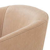 Featuring Fae Chair - Pallermo Nude by Four Hands at Amethyst Home. This Fae Chair - Pallermo Nude is well-tailored and stylistically unique. The top grain leather lends a high-fashion feel to a cleverly constructed three-legged design.
Overall Dimensions: 30.25"W x 29.50"L x 29.50"HColors: Palermo NudeMaterials: Top Grain LeatherWeight: 46.3 lbVolume: 16.7 c.  Amethyst Home provides interior design, new home construction design consulting, vintage area rugs, and lighting in the Austin metro area.
