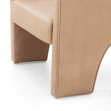 Featuring Fae Chair - Pallermo Nude by Four Hands at Amethyst Home. This Fae Chair - Pallermo Nude is well-tailored and stylistically unique. The top grain leather lends a high-fashion feel to a cleverly constructed three-legged design.
Overall Dimensions: 30.25"W x 29.50"L x 29.50"HColors: Palermo NudeMaterials: Top Grain LeatherWeight: 46.3 lbVolume: 16.  Amethyst Home provides interior design, new home construction design consulting, vintage area rugs, and lighting in the Alpharetta metro area.