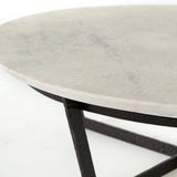 Featuring Felix Round Coffee Table - Sandblasted White Marble by Four Hands at Amethyst Home. We love the textured top and geometric base of this Felix Round Coffee Table - Sandblasted White Marble. Place in your living room or lounge area to bring a sophisticated look to the space. 
Overall Dimensions: 48"W x 48"L x 15"H
Colors: Rustic Fossil, Sandbla.  Amethyst Home provides interior design, new home construction design consulting, vintage area rugs, and lighting in the Winter Garden metro area.