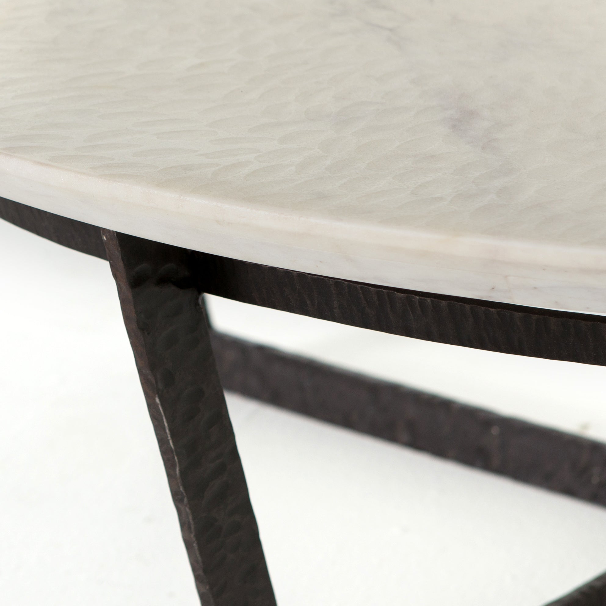 Featuring Felix Round Coffee Table - Sandblasted White Marble by Four Hands at Amethyst Home. We love the textured top and geometric base of this Felix Round Coffee Table - Sandblasted White Marble. Place in your living room or lounge area to bring a sophisticated look to the space. 
Overall Dimensions: 48"W x 48"L x 15"H
Colors: Rustic Fossil, Sandblasted.  Amethyst Home provides interior design, new home construction design consulting, vintage area rugs, and lighting in the Park City metro area.