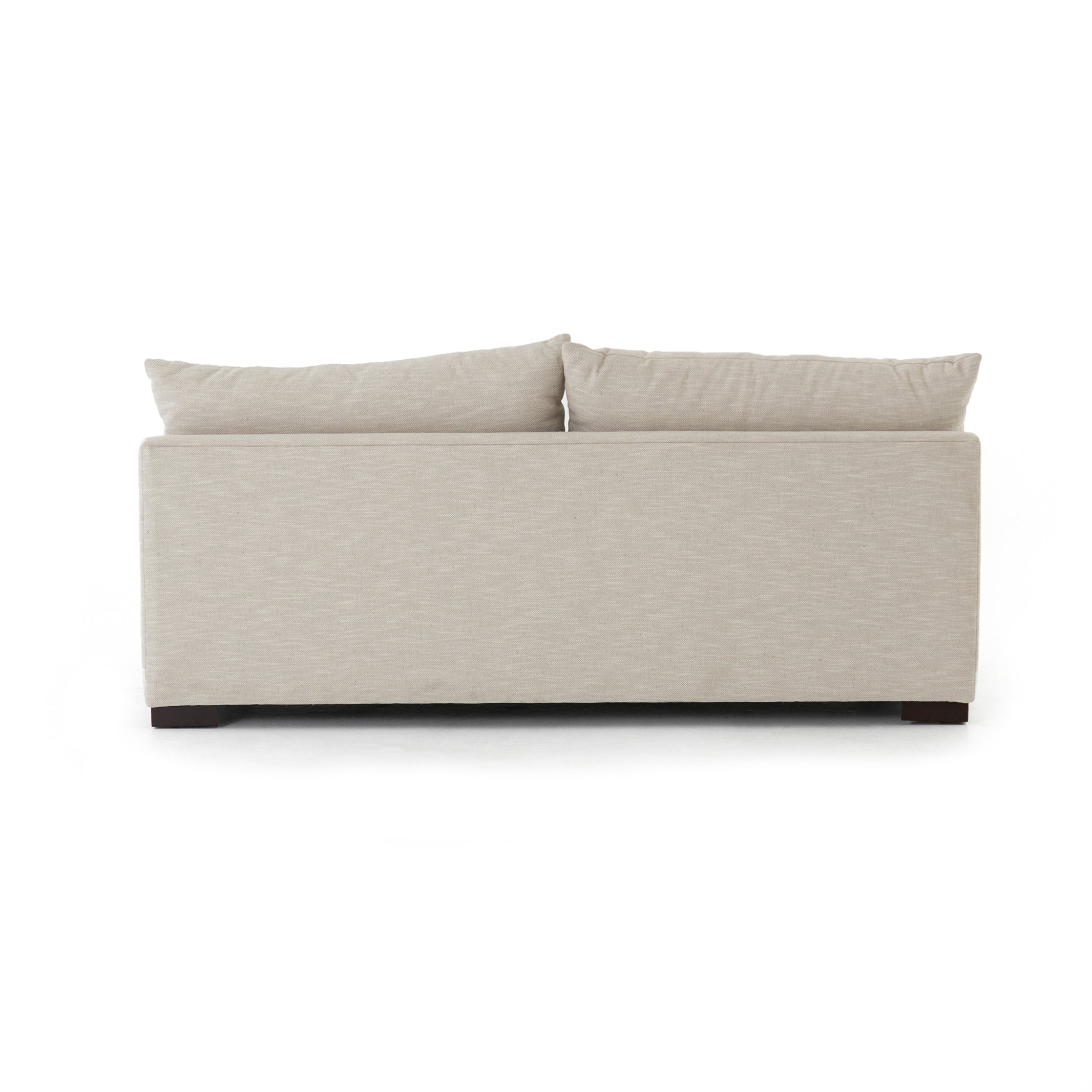 The upholstery of this Grant Armless Piece - Oatmeal is soft, durable, and stain-resistance, making it the perfect choice for families or those who love to cuddle with their furry friends.   Overall Dimensions: 72.00"w x 40.00"d x 31.50"h