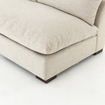 The upholstery of this Grant Armless Piece - Oatmeal is soft, durable, and stain-resistance, making it the perfect choice for families or those who love to cuddle with their furry friends.   Overall Dimensions: 72.00"w x 40.00"d x 31.50"h