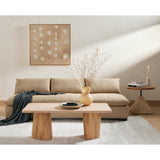 This Grant Armless Sofa - Heron Sand is a new twist to an Amethyst Favorite! With Italian high-performance fabric, inviting, boucle-like texture takes this modern lounging essential to the next level. Armless sofa to matching sectional.  Overall Dimensions: 94.00"w x 40.00"d x 31.50"h