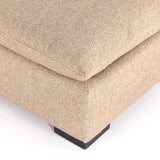 This Grant Armless Sofa - Heron Sand is a new twist to an Amethyst Favorite! With Italian high-performance fabric, inviting, boucle-like texture takes this modern lounging essential to the next level. Armless sofa to matching sectional.  Overall Dimensions: 94.00"w x 40.00"d x 31.50"h