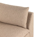This Grant Armless Sofa - Heron Sand is a new twist to an Amethyst Favorite! With Italian high-performance fabric, inviting, boucle-like texture takes this modern lounging essential to the next level. Armless sofa to matching sectional.  Overall Dimensions: 94.00"w x 40.00"d x 31.50"h