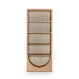 Featuring Higgs Bookcase - Honey Oak Veneer by Four Hands at Amethyst Home. We are obsessed with the natural cane paneling on this Higgs Bookcase - Honey Oak Veneer. The tall, clean frame has four shelves perfect for showcasing your favorite books, family photos, or family heirlooms 
Overall Dimensions: 34.75"W x 18"L x 84"H
Colors: Light Natural Cane, Hon.  Amethyst Home provides interior design, new home construction design consulting, vintage area rugs, and lighting in the Park City metro area.