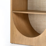 Featuring Higgs Bookcase - Honey Oak Veneer by Four Hands at Amethyst Home. We are obsessed with the natural cane paneling on this Higgs Bookcase - Honey Oak Veneer. The tall, clean frame has four shelves perfect for showcasing your favorite books, family photos, or family heirlooms 
Overall Dimensions: 34.75"W x 18"L x 84"H
Colors: Light Natural Cane, Hon.  Amethyst Home provides interior design, new home construction design consulting, vintage area rugs, and lighting in the Park City metro area.
