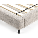 We love the plush look of this Inwood Bed. The oversized pillow-like cushioning creates the headboard for this low-profile bed, for a grand-but-cozy look in any bedroom.   Queen Overall Dimensions: 74.75"w x 95.25"d x 43.50"h King Overall Dimensions: 91.00"w x 95.25"d x 43.50"h
