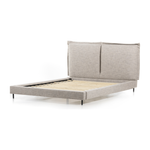 We love the plush look of this Inwood Bed. The oversized pillow-like cushioning creates the headboard for this low-profile bed, for a grand-but-cozy look in any bedroom.   Queen Overall Dimensions: 74.75"w x 95.25"d x 43.50"h King Overall Dimensions: 91.00"w x 95.25"d x 43.50"h