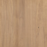 This Isador Nightstand - Dry Wash Poplar is clean, bright and dreamy. Solid dry-washed poplar forms a clean-lined media console with dovetail joinery plus iron and leather hardware, for a fresh look to any living room.  Ample shelving + rear cut outs for cord management brings this to the next level!  Overall Dimensions: 80.00"w x 19.00"d x 26.00"h
