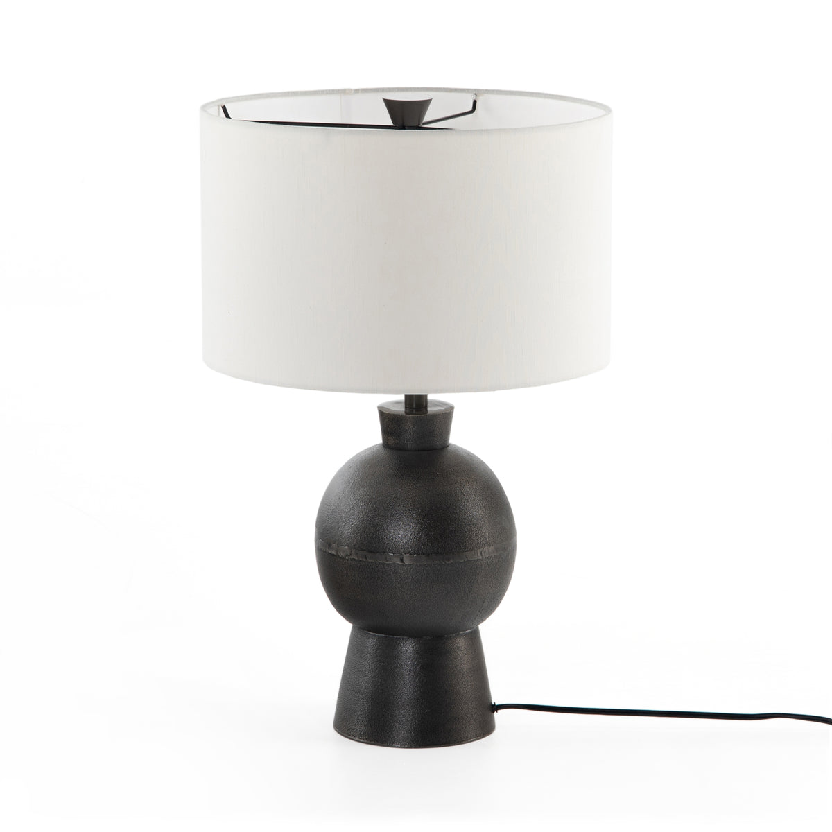 Kelita Textured Black Table Lamp | ready to ship!