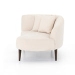 This curvy, Italian-inspired Luna Chaise exudes attitude. This features exclusive performance-grade ivory boucle in a striking, sultry S shape. Dual pillows for a fine finishing touch for any bedroom, office, or living room.  Overall Dimensions: 70.00"w x 35.00"d x 30.00"h